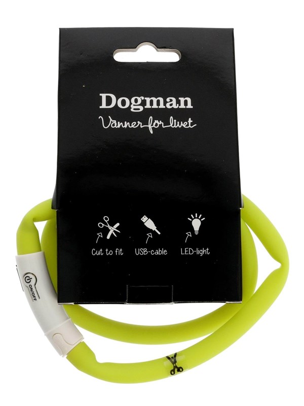 Dogman LED-ring silicon gul