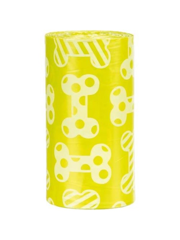Trixie Dog Poop Bags with Scent Lemon M 4 Rolls of 20 Bags