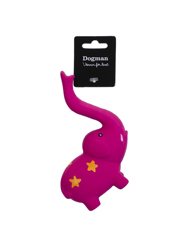 Dogman Hundleksak Latex Elefant 15cm