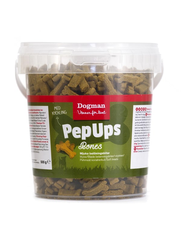 Dogman Pep Ups Bones 500g