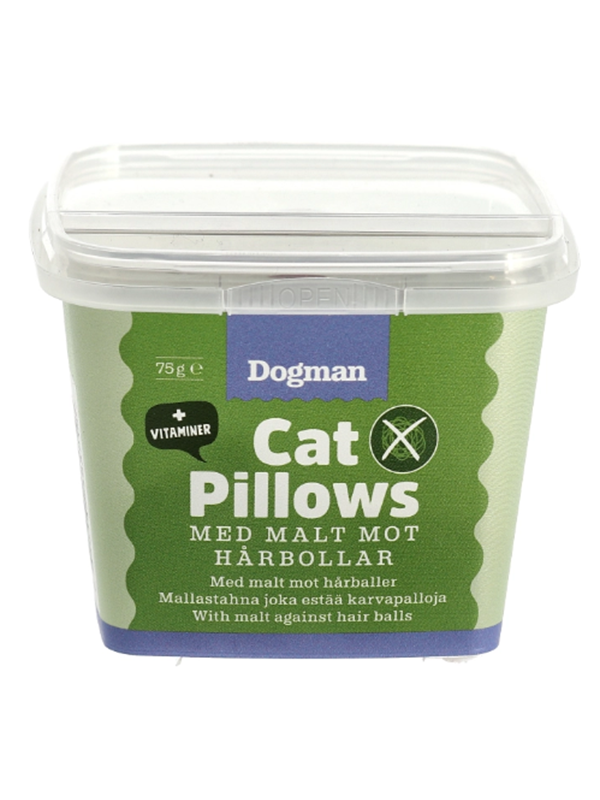 Dogman Anti-Hårboll Kattkuddar 75g