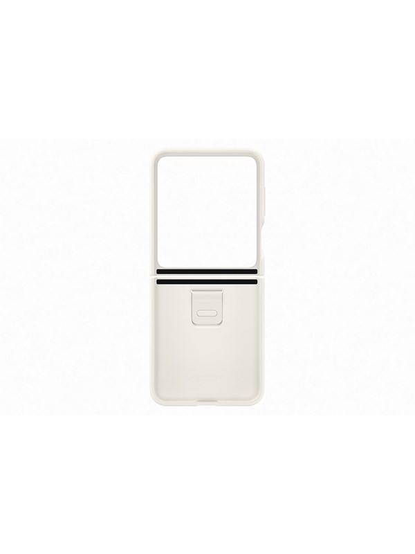 Samsung Galaxy Z Flip5 Silicone Case With Ring Cream