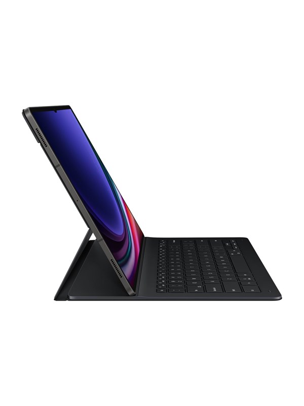 Samsung Galaxy Tab S9 Ultra Book Cover Keyboard Slim Black Nordic Tastatur & Folio Set Svart