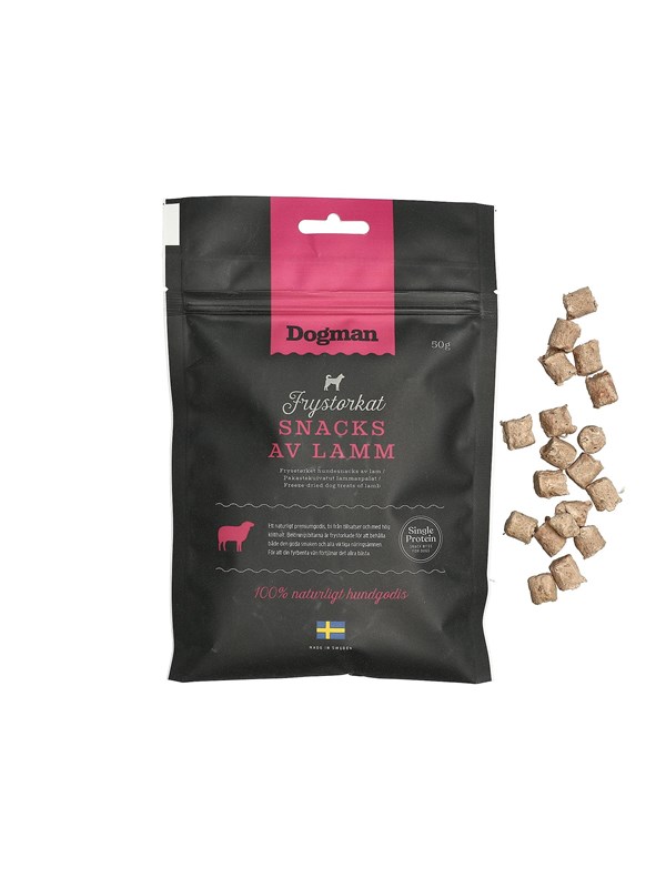 Dogman Hundgodis Frystorkade lammsnacks 50g