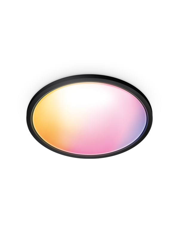Wiz Superslim Taklampa 22w 2700 6500k Rgb Svart
