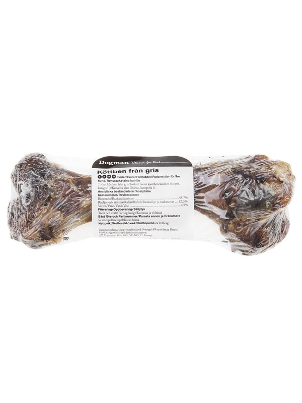 Dogman Köttben Svenskt, plastade