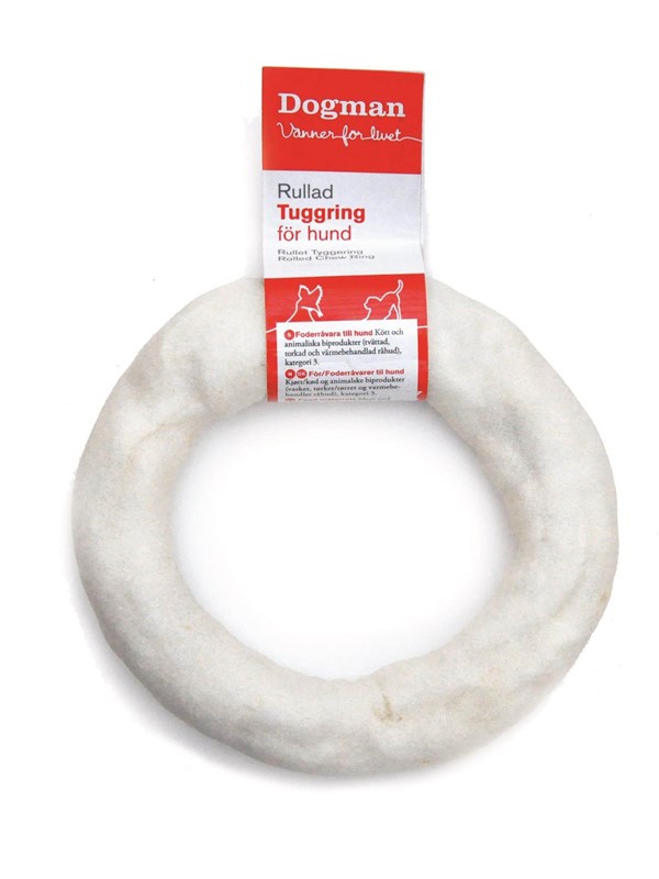Dogman Tuggring vit 12,5 cm opackad