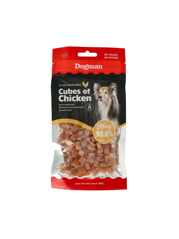 Dogman Meaty Kycklingbitar Hundgodis 80g