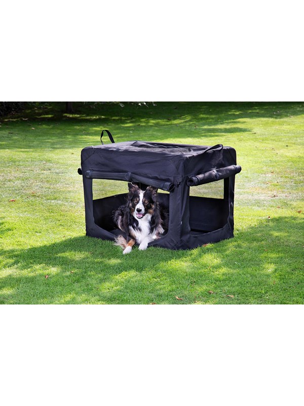 Dogman Milou Canvas Crate Black Small 49.5x34.5x35cm