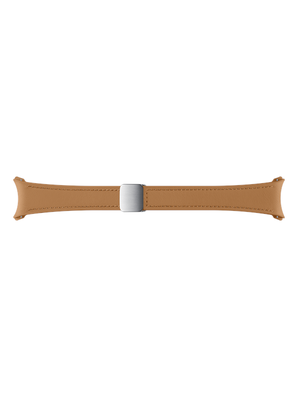 Samsung Galaxy Watch6 D Buckle Hybrid Eco Leather Band Slim S/m Camel