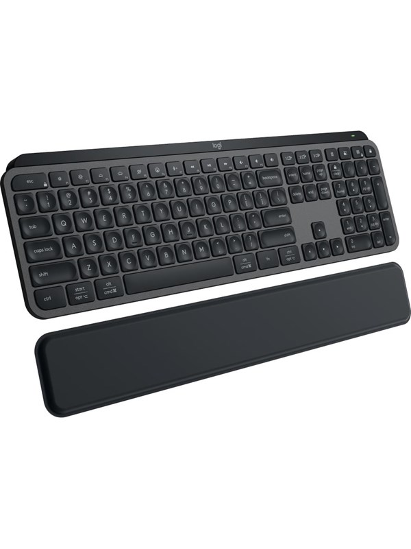 Logitech MX Keys S Graphite with palm rest - ND - Tangentbord - Nordisk - Grå