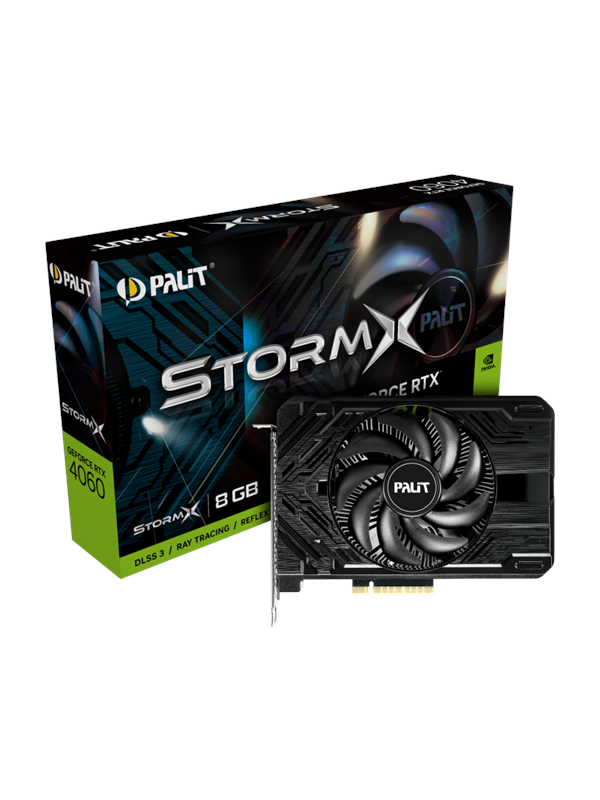 Palit Geforce Rtx 4060 Stormx 8gb Gddr6 Ram Grafikkort