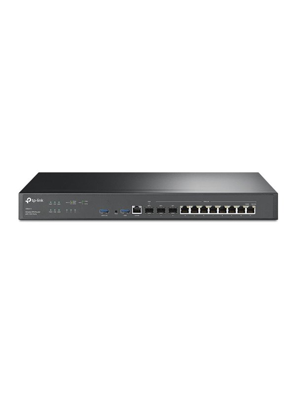 Produktfoto för TP-Link Omada ER8411 V1 - Router - 10 GigE - monterbar på stativ