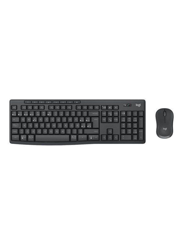 Logitech Mk370 Combo For Business Tastatur & Mus Set Amerikansk Engelska Svart