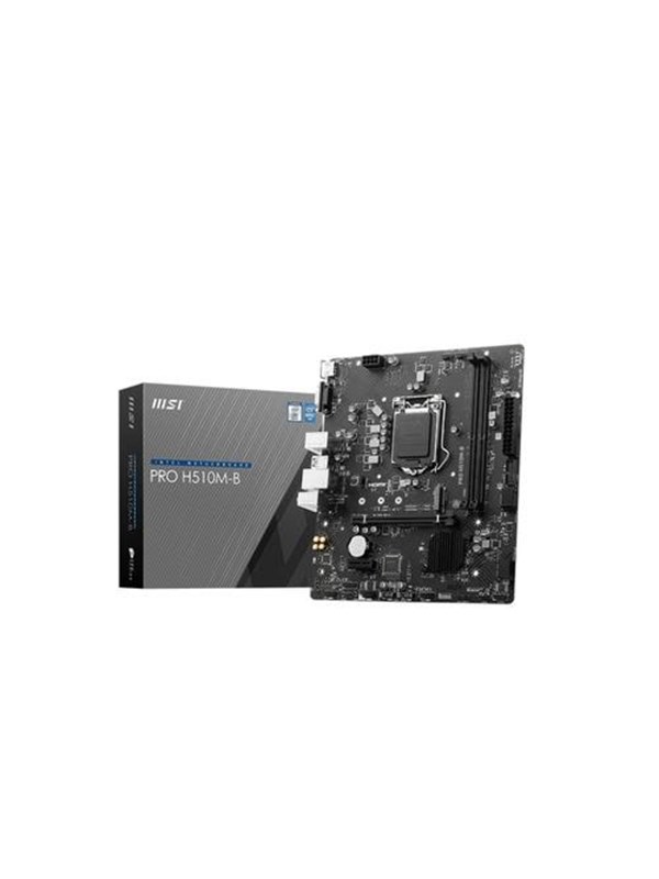 Msi Pro H510m B Moderkort Intel H510 Intel Lga1200 Socket Ddr4 Ram Micro Atx