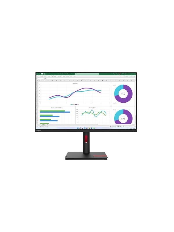 31.5" Lenovo ThinkVision T32h-30 - 2560x1440 (QHD) - 60Hz - IPS - 90W USB-C