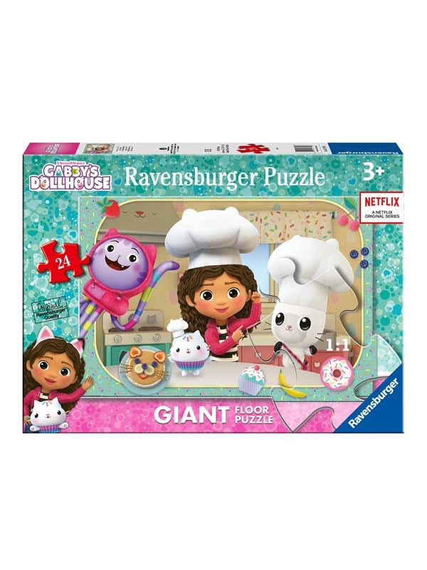 Produktfoto för Ravensburger Gabby's Dollhouse Stort golvpussel (24-bitar)