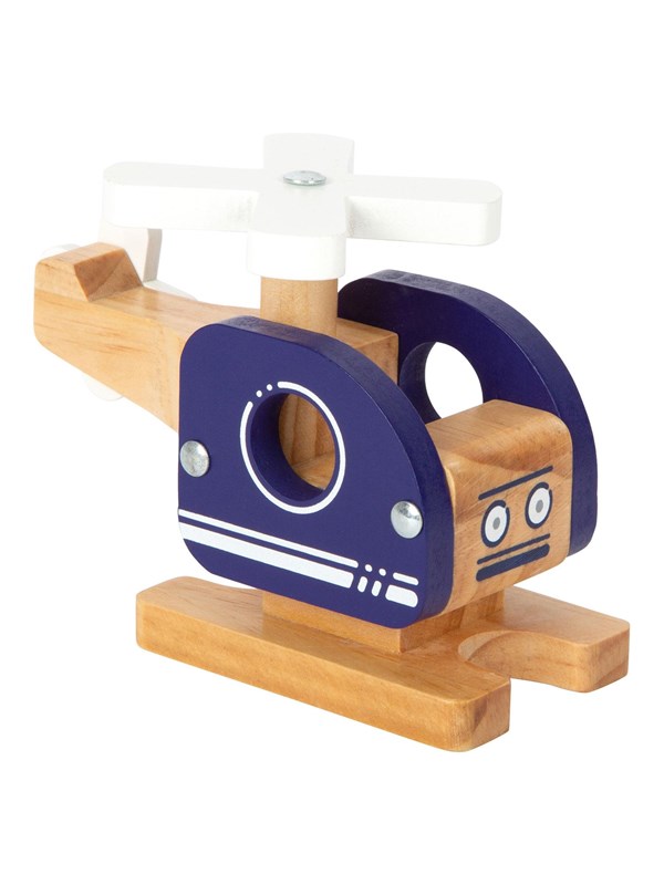 Small Foot - Wooden Helicopter Blue