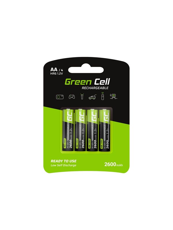 Produktfoto för Green Cell HR6 battery - 4 x AA type - NiMH