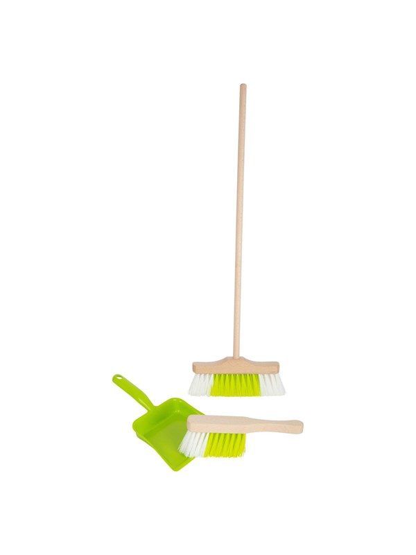 Small Foot - Wooden Sweeping Set with Broom 3 pcs