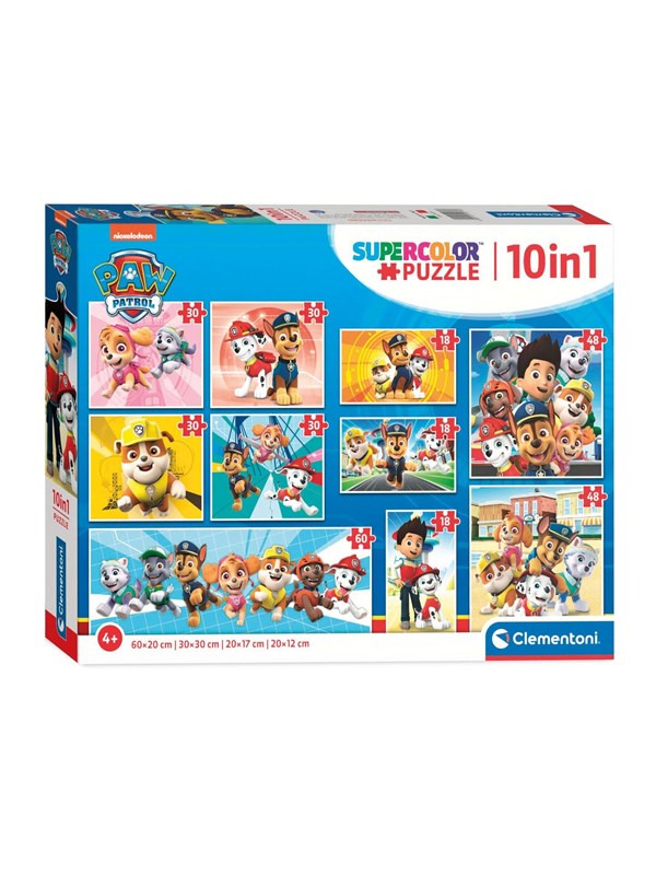 Clementoni Puzzles PAW Patrol 10in1 Golv
