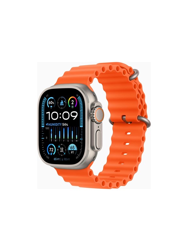 Apple Watch Ultra 2 Gps Cellular 49mm Titanium Case With Orange Ocean Band