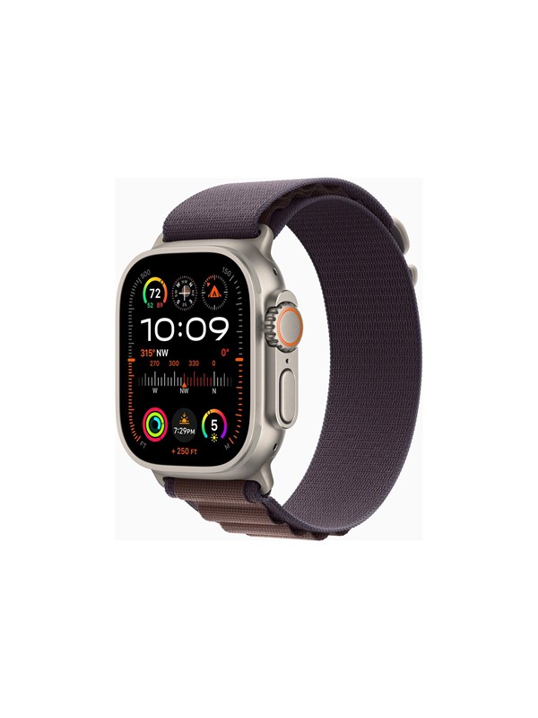 Apple Watch Ultra 2 Gps Cellular 49mm Titanium Case With Indigo Alpine Loop