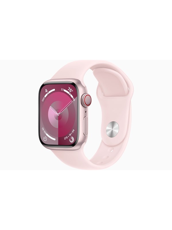 Apple Watch Series 9 Gps Cellular 41mm Pink Aluminium Case With Light Pink Sport Band M/l