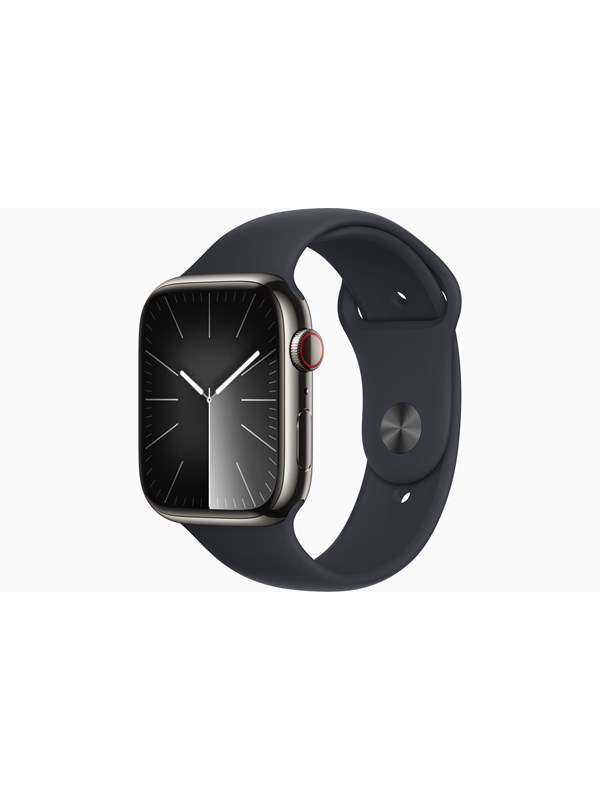 Apple Watch Series 9 Gps Cellular 45mm Graphite Stainless Steel Case With Midnight Sport Band S/m