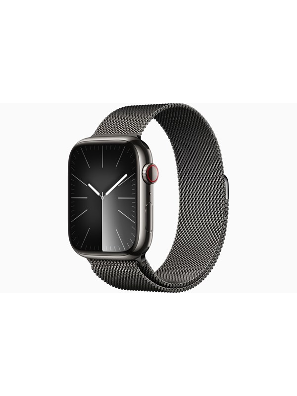 Apple Watch Series 9 Gps Cellular 45mm Graphite Stainless Steel Case With Graphite Milanese Loop