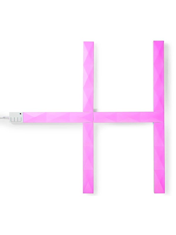 Produktfoto för Nedis SmartLife Dekorativ LED WIFILW06RGB Bar på Väggen Wi-Fi RBGIC/Varm Vit