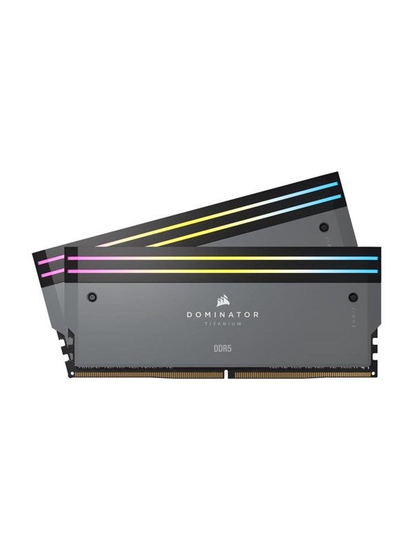 Corsair Dominator Titanium Ddr5 6000 32gb Cl30 Dual Channel 2 Pcs Amd Expo & Intel Xmp Grå Med Rgb