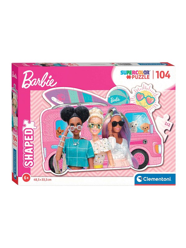 Clementoni Jigsaw Puzzle Super Color - Barbie Surf Bus 104 pcs. Golv