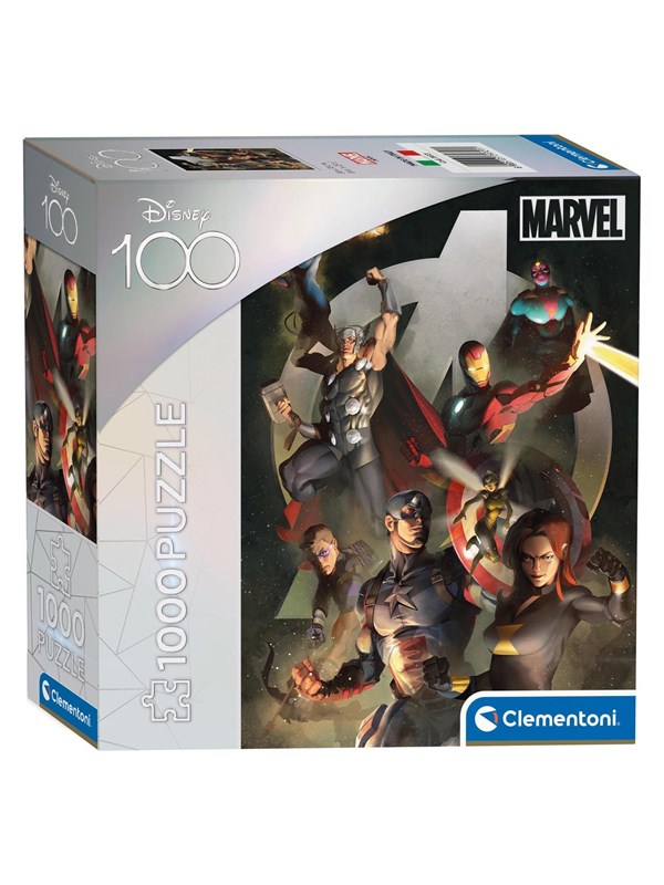 Clementoni Puzzle Disney 100 Years - Avengers 1000st. Golv