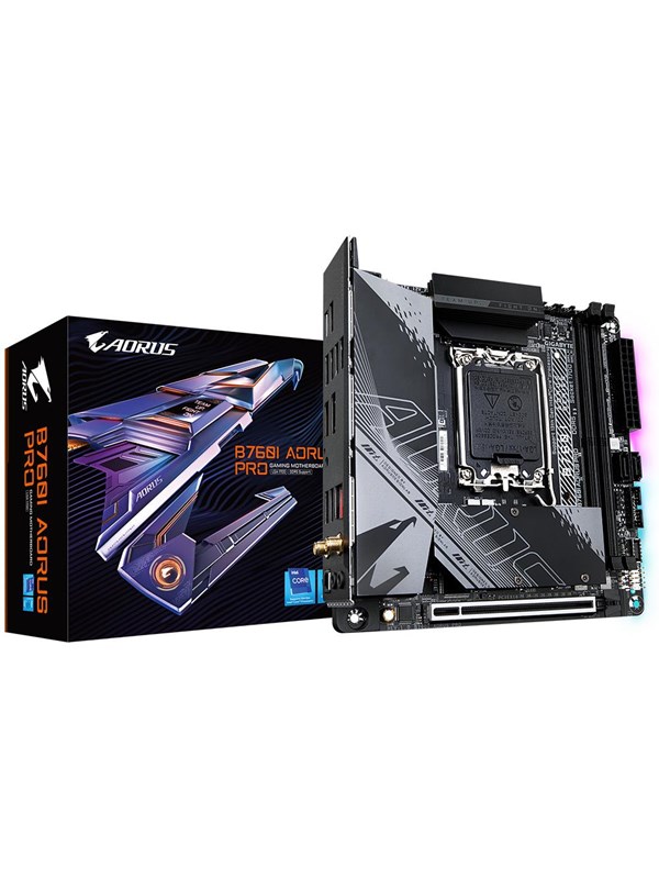 Gigabyte B760i Aorus Pro Moderkort Intel B760 Intel Lga1700 Socket Ddr5 Ram Mini Itx