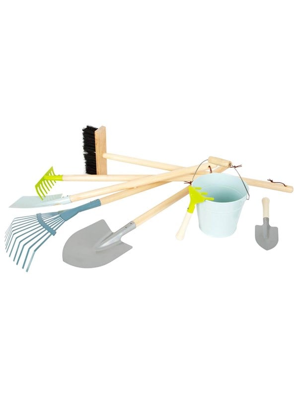 Produktfoto för Small Foot - Wooden Children's Garden Tools 8 pcs