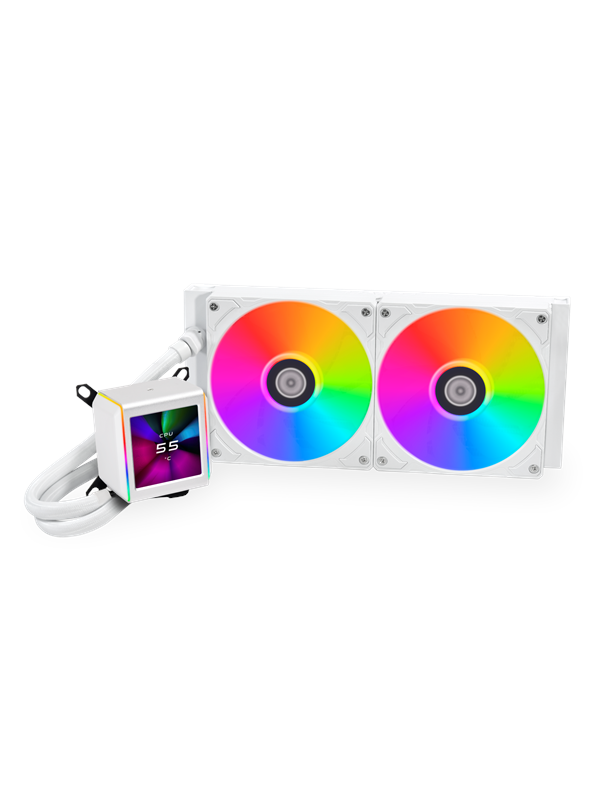 Lian Li Galahad Ii Lcd 280 White Cpu Vattenkylare Max 27 Dba