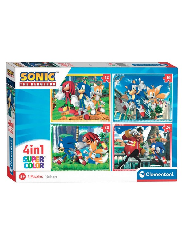 Clementoni Puzzles Sonic 4in1 Golv