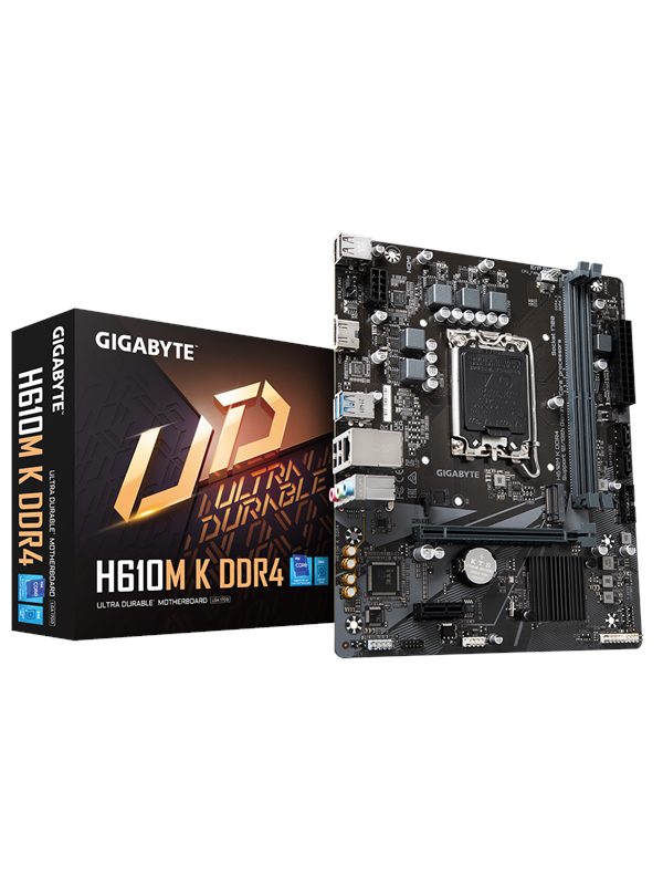Gigabyte H610m K Ddr4 Moderkort Intel H610 Intel Lga1700 Socket Ddr4 Ram Micro Atx