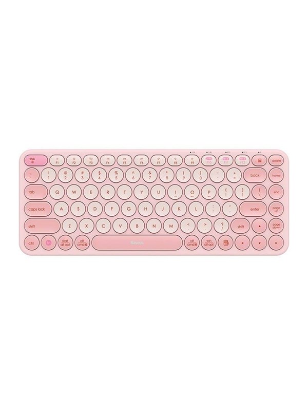 Baseus K01a Wireless Tri Mode Keyboard Baby Pink Tangentbord Rosa