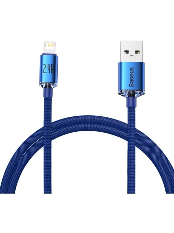 Baseus Crystal Shine cable USB to Lightning 2.4A 1.2m (blue)