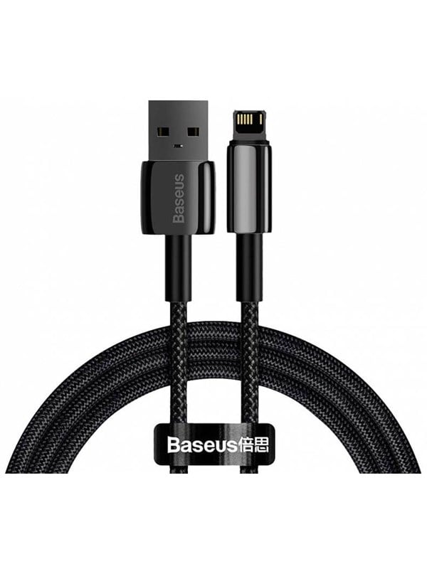 Baseus Tungsten Gold Cable USB to iP 2.4A 1m (black)