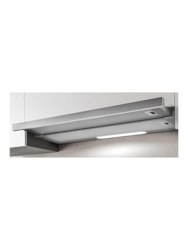 Produktfoto för Elica Elite 14 STD GRIX A/90, 350 m³/h, 53 dB, 62 dB, Inbyggd under, Rostfritt stål, Övre