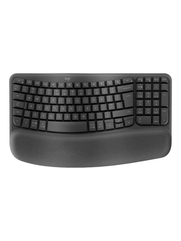 Logitech Wave Keys Graphite Tangentbord Us International Grå
