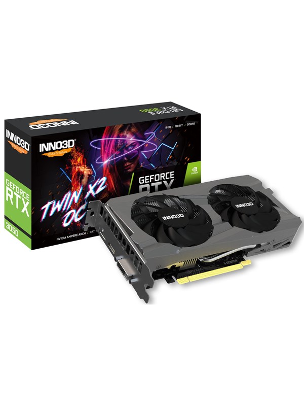 Inno3d Geforce Rtx 3050 Twin X2 Oc V2 8gb Gddr6 Ram Grafikkort