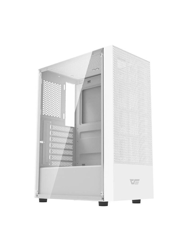 Darkflash Computer Case A290 3 Fans White Chassi Desktop Grå