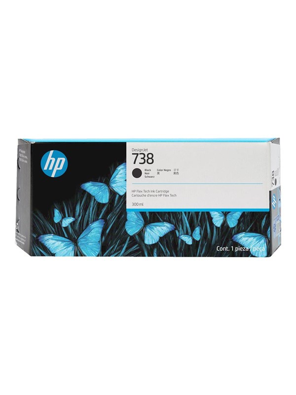Produktfoto för Hp Bläck Svart 738 300ml - Designjet T850/t950
