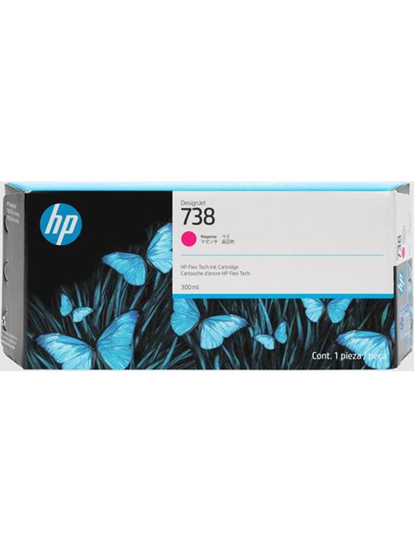 Produktfoto för Hp Bläck Magenta 738 300ml - Designjet T850/t950