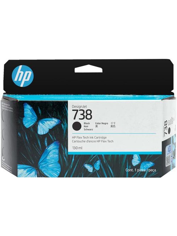 Produktfoto för Hp Bläck Svart 738 130ml - Designjet T850/t950