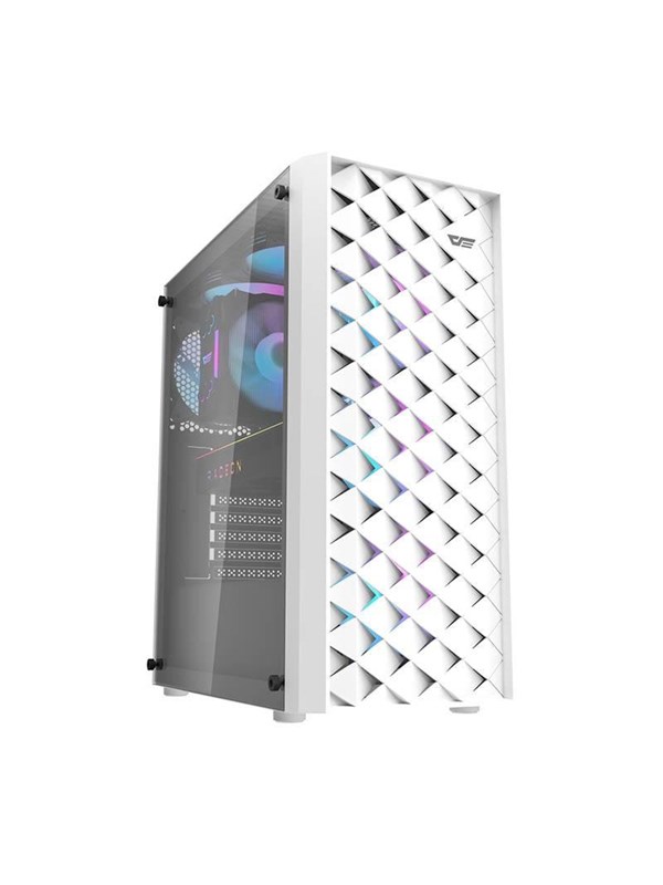 Darkflash Computer Case Dk351 4 Fans White Chassi Vit